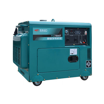 7.0kva stille dieselgenerator set en draagbaar model met 230V/400V nominale spanning