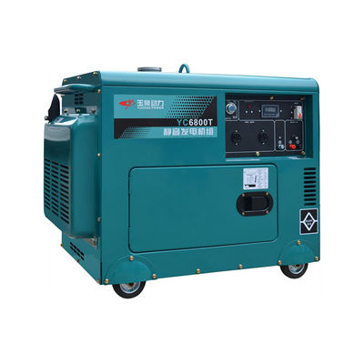 Zwijgende 5,6 KVA dieselgenerator met automatische spanningsregeling en lange levensduur